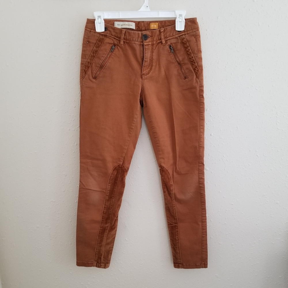Pilcro and The Letterpress Suede Panel Pants